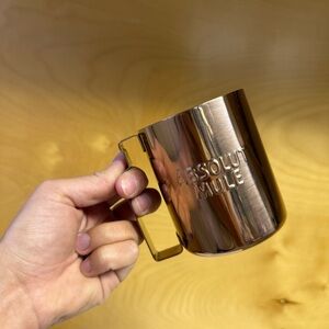 ABSOLUT Vodka Moscow Mule Mugs Copper Finish 12 Oz / 3 and 5/8" Tall — Set Of 6